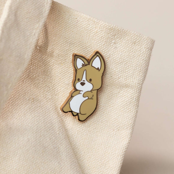 Corgi Enamel Pin - Float - Bellzi