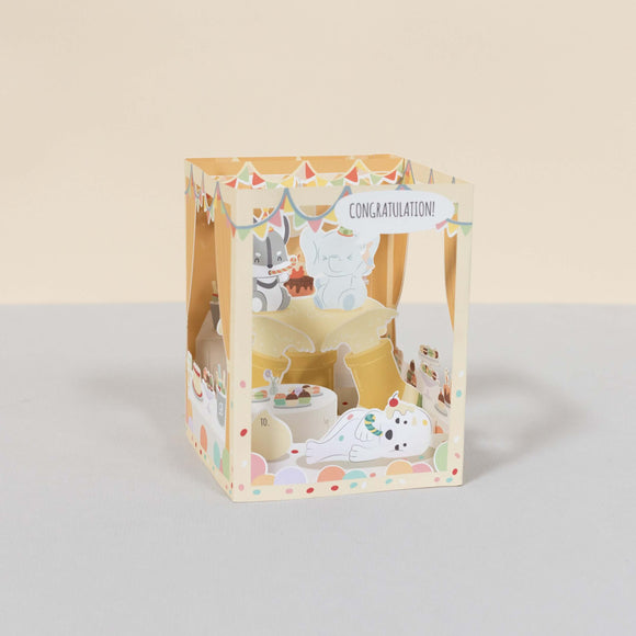 3D Greeting Card - Congratulations - Bellzi