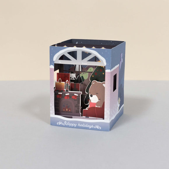 3D Greeting Card - Happy Holidays - Bellzi