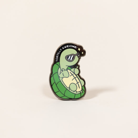 Torti Enamel Pin - Tortilly Awesome - Bellzi