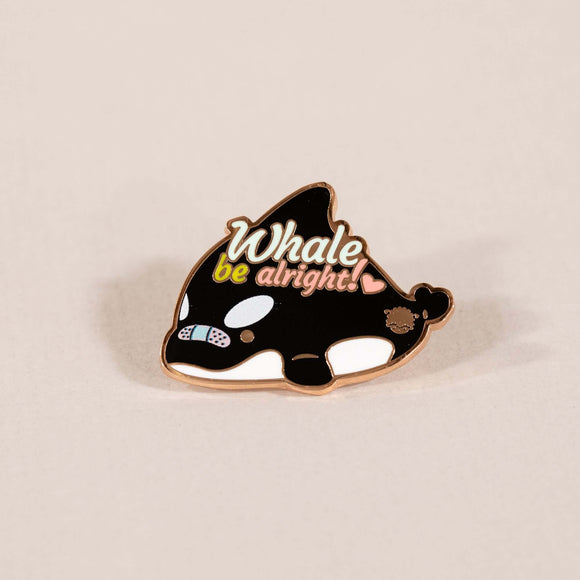 Orki Enamel Pin - Whale be alright - Bellzi