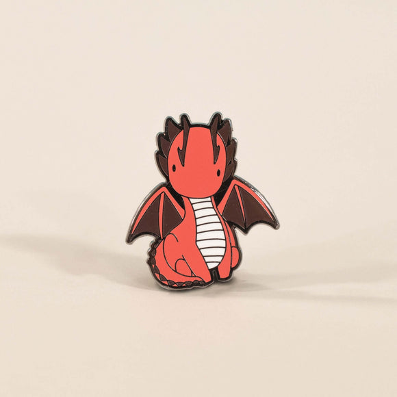 Draggi Enamel Pin - Sitting - Bellzi