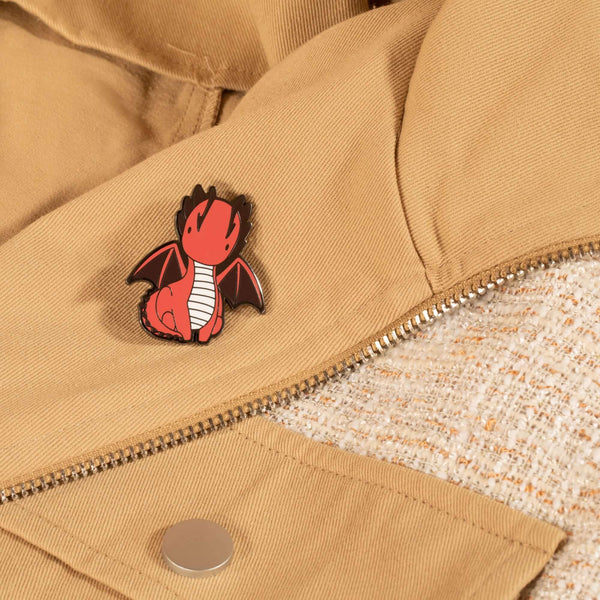 Draggi Enamel Pin - Sitting - Bellzi