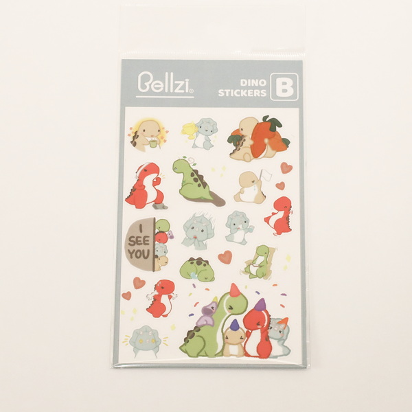 Dino Sticker Sheet B – Bellzi