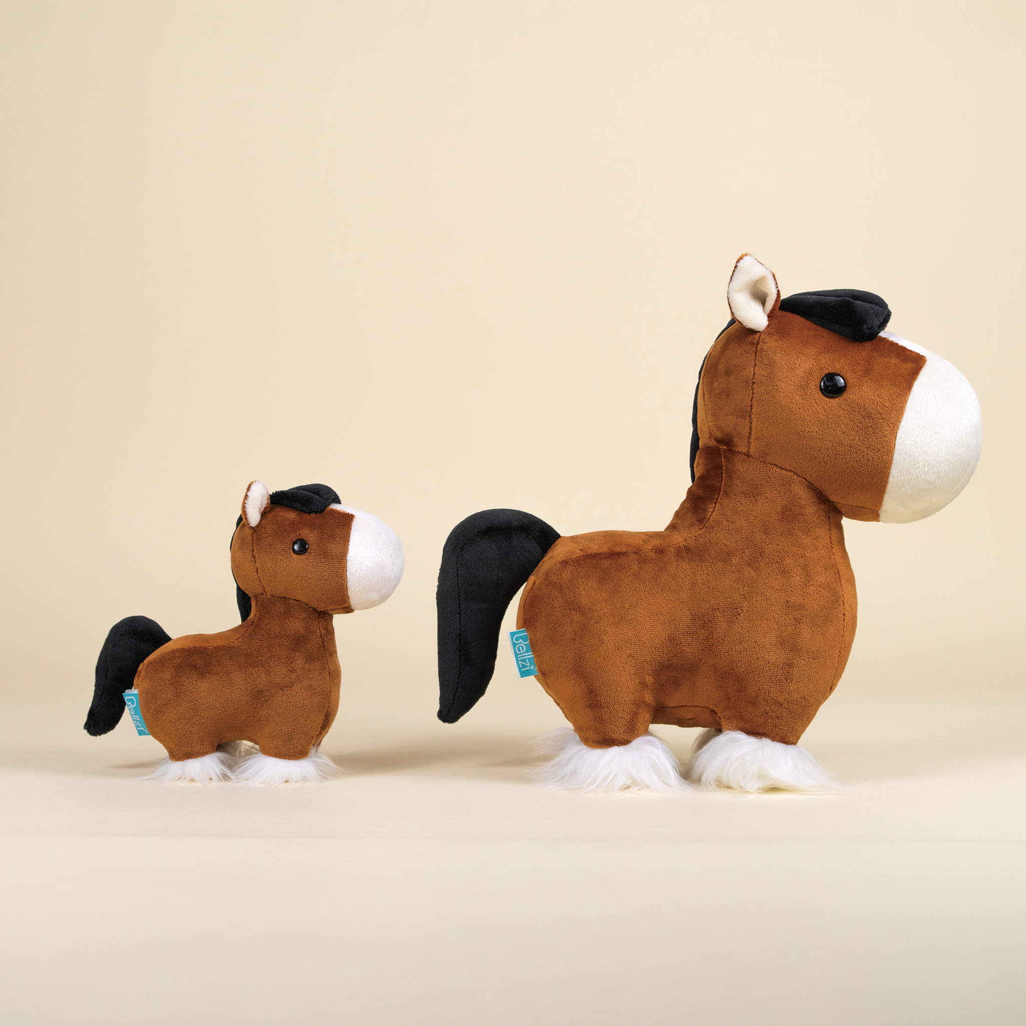 Bellzi Plush Horse Clydesdale Horsi
