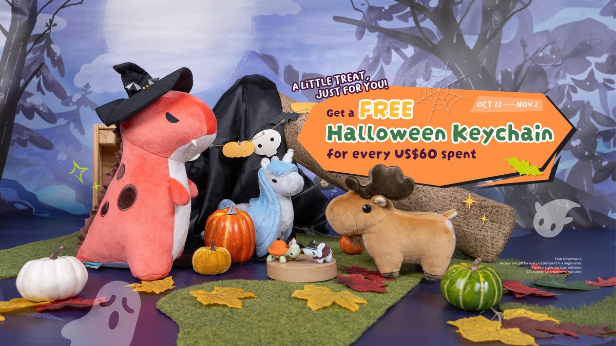 Bellzi Halloween: get a free Halloween keychain for every US$60 spent on eligible merchandise, October 22–November 2.
