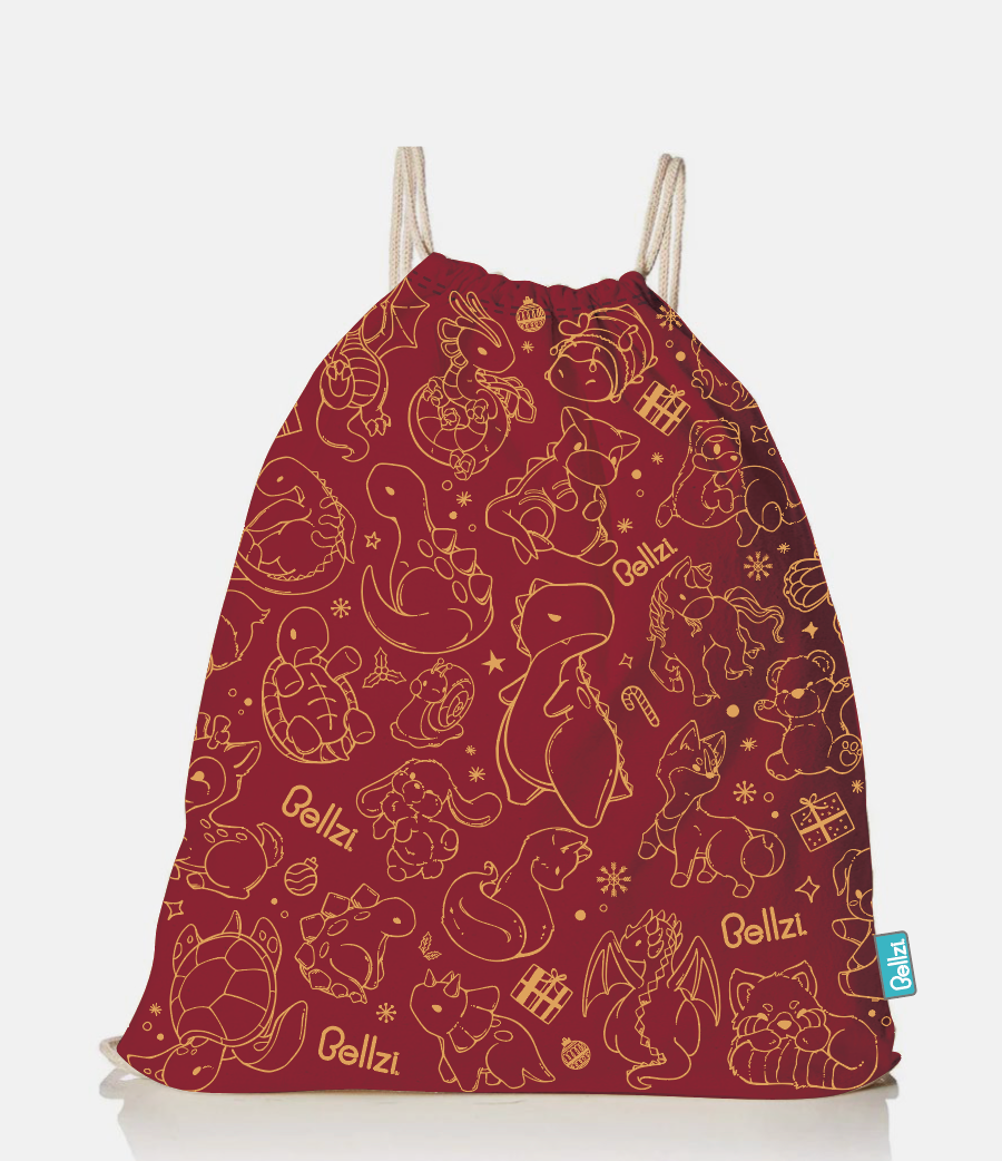 2025 Christmas Mystery Drawstring Bag - Green/Red