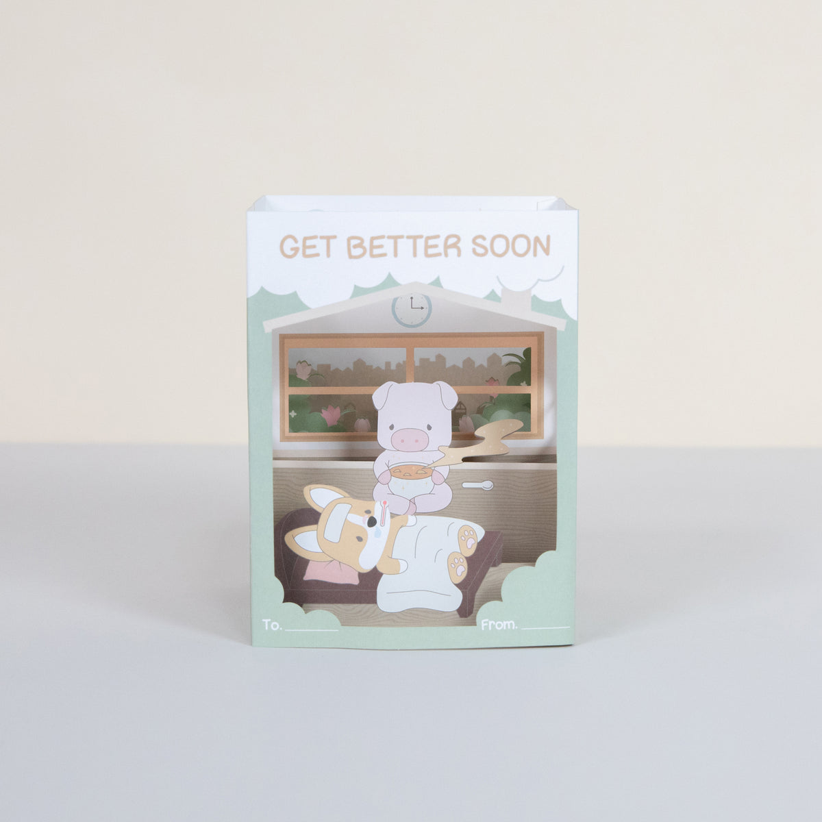 3D Greeting Card - Get Better Soon