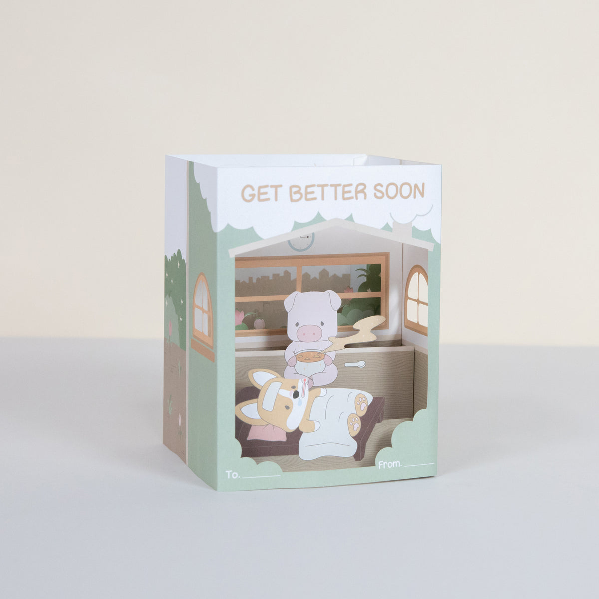3D Greeting Card - Get Better Soon