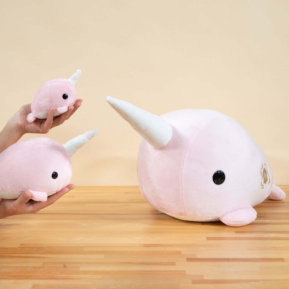 Jumbo Narwhali the Narwhal (Pink) - Bellzi