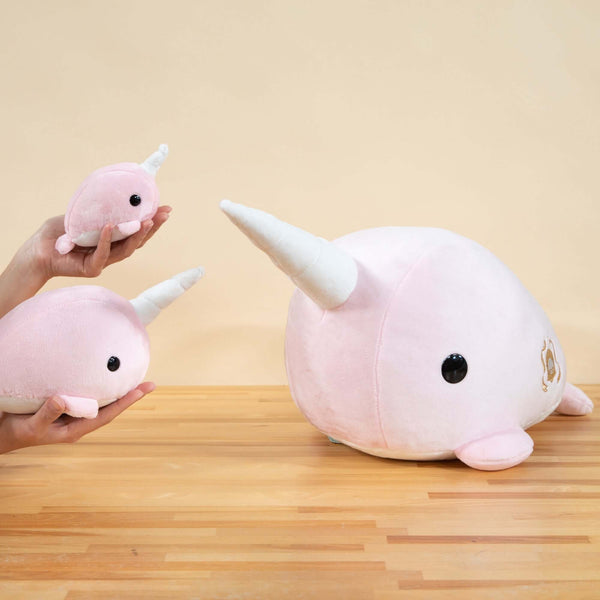 Jumbo Narwhali the Narwhal (Pink) - Bellzi