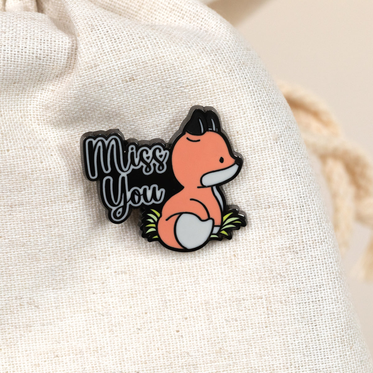 Miss you Enamel Pin
