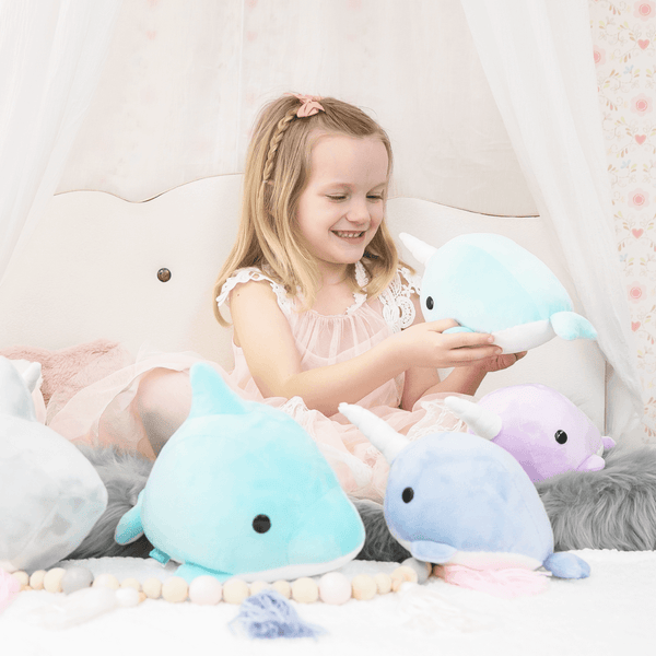 Narwhali the Narwhal (Teal) - Bellzi
