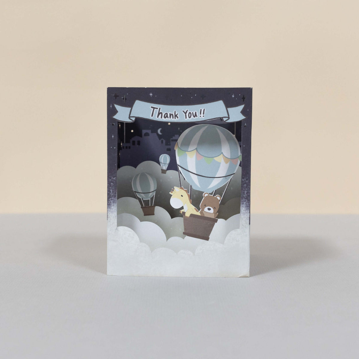 3D Greeting Card - Thank You - Bellzi