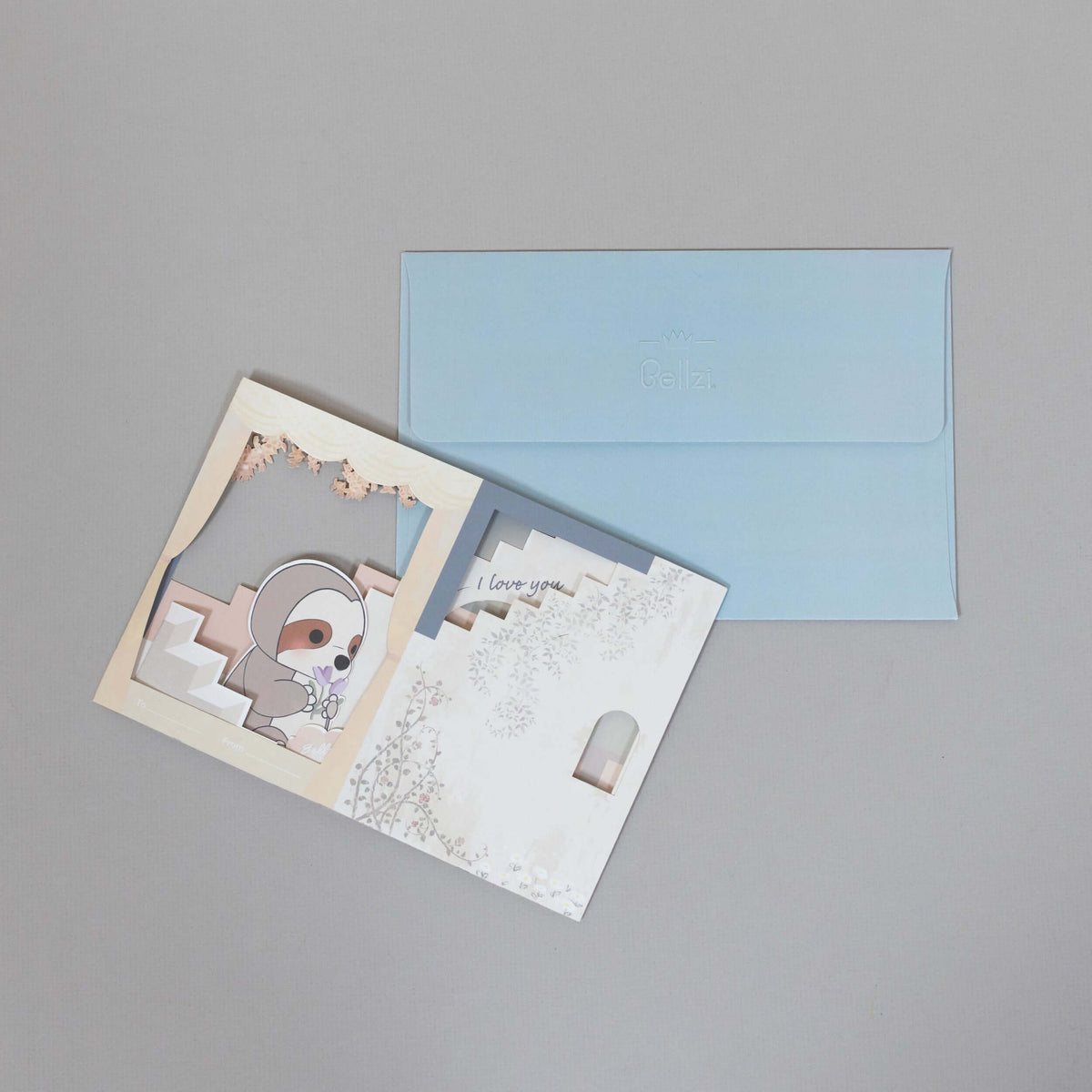 3D Greeting Card - I Love You - Bellzi