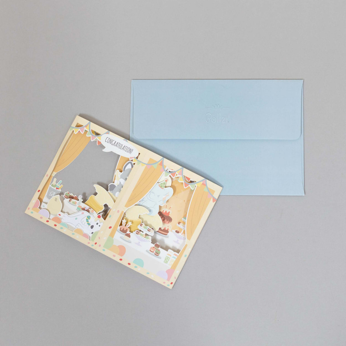 3D Greeting Card - Congratulations - Bellzi