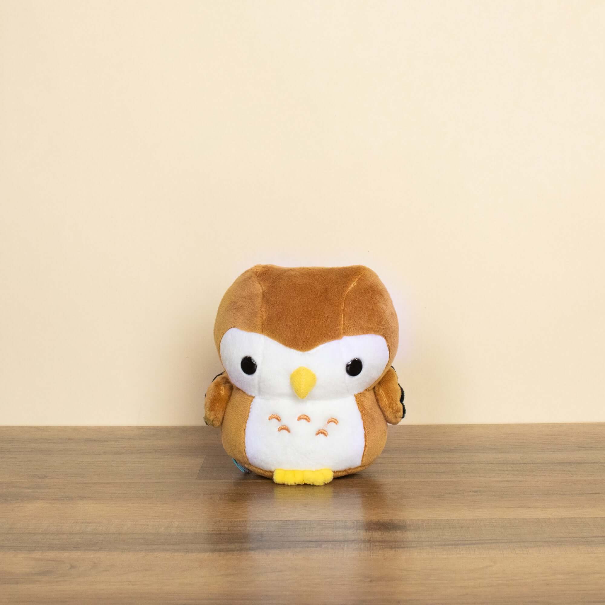 Owl Design Mini Bag Charm Keychain