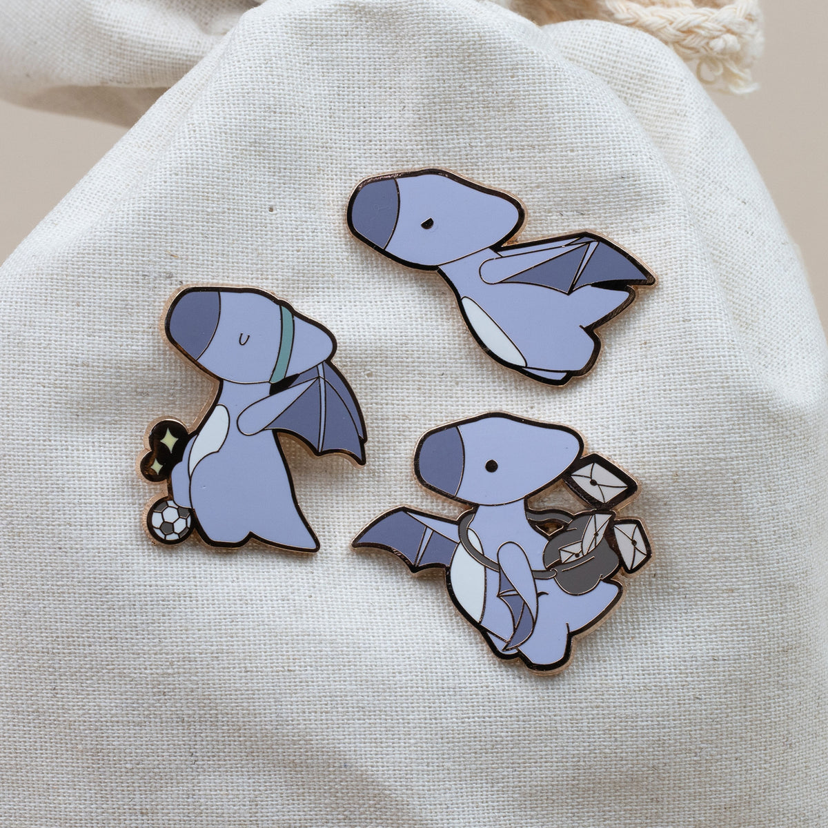 Terri Enamel Pin - Flying